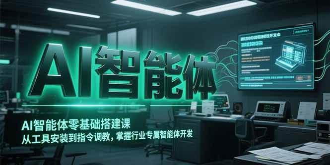 （15257期）AI智能体零基础搭建课，从工具安装到指令调教，掌握行业专属智能体开发…-大叔网创联盟