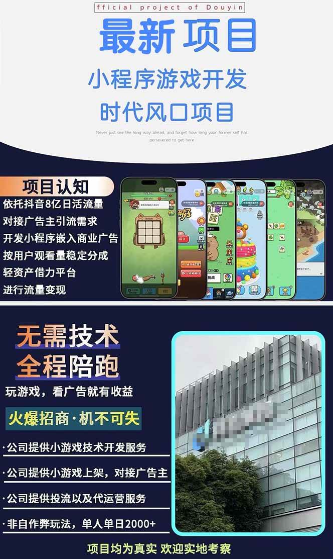 图片[2]-（15442期）2025最热抖音项目 Ai时代风口项目小程序游戏开发 实测单个游戏日收入1800+-大叔网创联盟