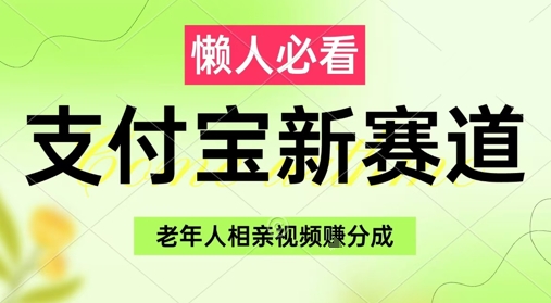 支付宝新赛道，利用老年人相亲视频，挣分成收益，轻松月入过W，操作简单-大叔网创联盟