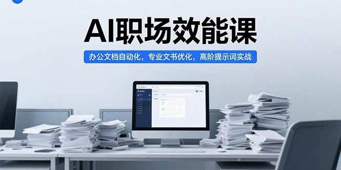 （15371期）AI职场效能课，办公文档自动化，专业文书优化，高阶提示词实战-大叔网创联盟