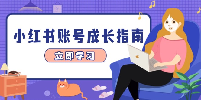 （14650期）小红书账号成长指南，爆款选题+精准定位+数据分析，系统提升账号变现能力-大叔网创联盟