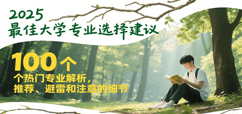 2025最佳大学专业选择建议，100个热门专业解析，推荐、避雷和注意的细节-大叔网创联盟