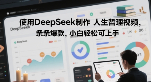 使用DeepSeek制作人生哲理视频，条条爆款，小白轻松可上手-大叔网创联盟