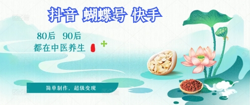 拆解！中医养生风格视频，爆款轻松制作，当日变现多张-大叔网创联盟