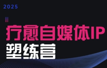 2025治愈自媒体IP训练营，专为疗愈领域从业者打造-大叔网创联盟