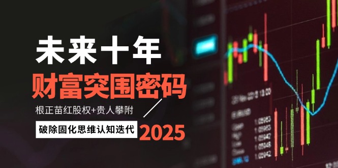 （14679期）未来十年财富突围密码：根正苗红股权+贵人攀附，破除固化思维认知迭代-大叔网创联盟