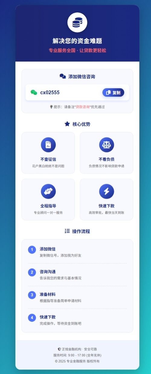 金融业务加个人微信单页源码-大叔网创联盟