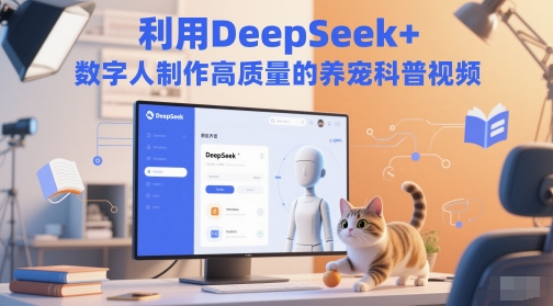 利用DeepSeek+数字人制作高质量的养宠科普视频-大叔网创联盟