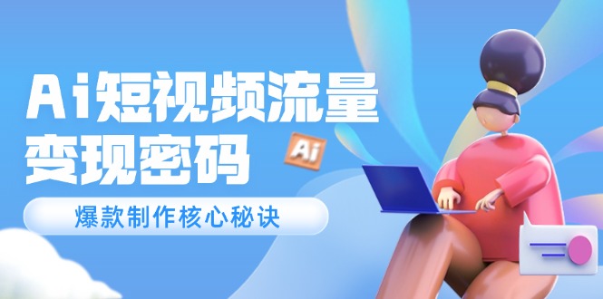 （14875期）Ai短视频流量密码，爆款制作核心秘诀，120万案例深度解析-大叔网创联盟
