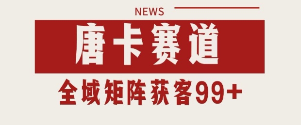 小红书某音唐卡赛道引流获客 自热矩阵日引200+【揭秘】-大叔网创联盟