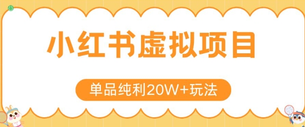小红书卖虚拟产品，单品纯利20W+玩法分享，4节系列课程-大叔网创联盟