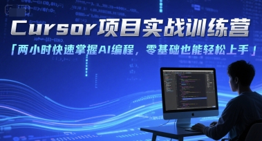 Cursor项目实战训练营，两小时快速掌握AI编程，零基础也能轻松上手-大叔网创联盟
