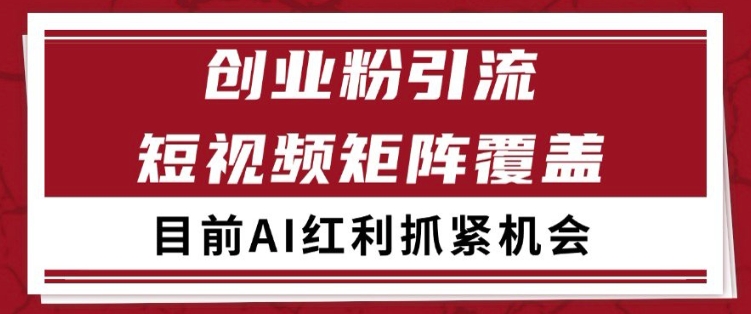 小红书某音创业赛道引流获客 自热矩阵日引200+【揭秘】-大叔网创联盟