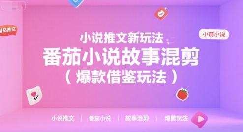 小说推文新玩法，番茄小说故事混剪（爆款借鉴玩法）-大叔网创联盟