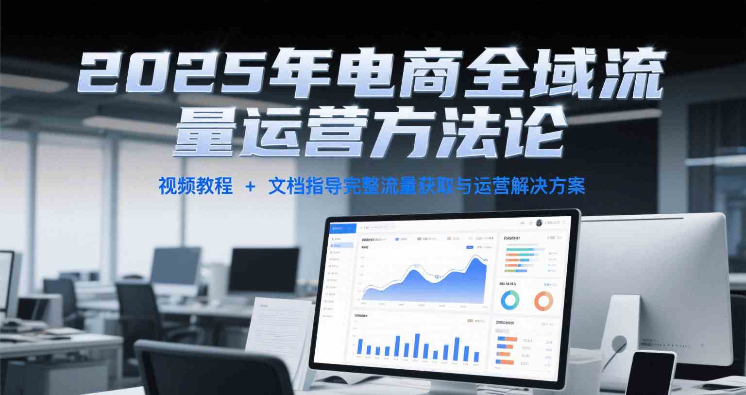 2025年电商全域流量运营方法论，视频教程+文档指导完整流量获取与运营解决方案-大叔网创联盟
