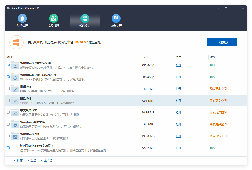 Wise Disk Cleaner v11.2.4.844绿色版-大叔网创联盟