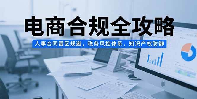 （15377期）电商合规全攻略，人事合同雷区规避，税务风控体系，知识产权防御-大叔网创联盟