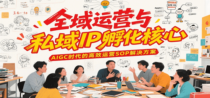 全域运营与私域IP孵化核心，AIGC时代的高效运营SOP解决方案-大叔网创联盟