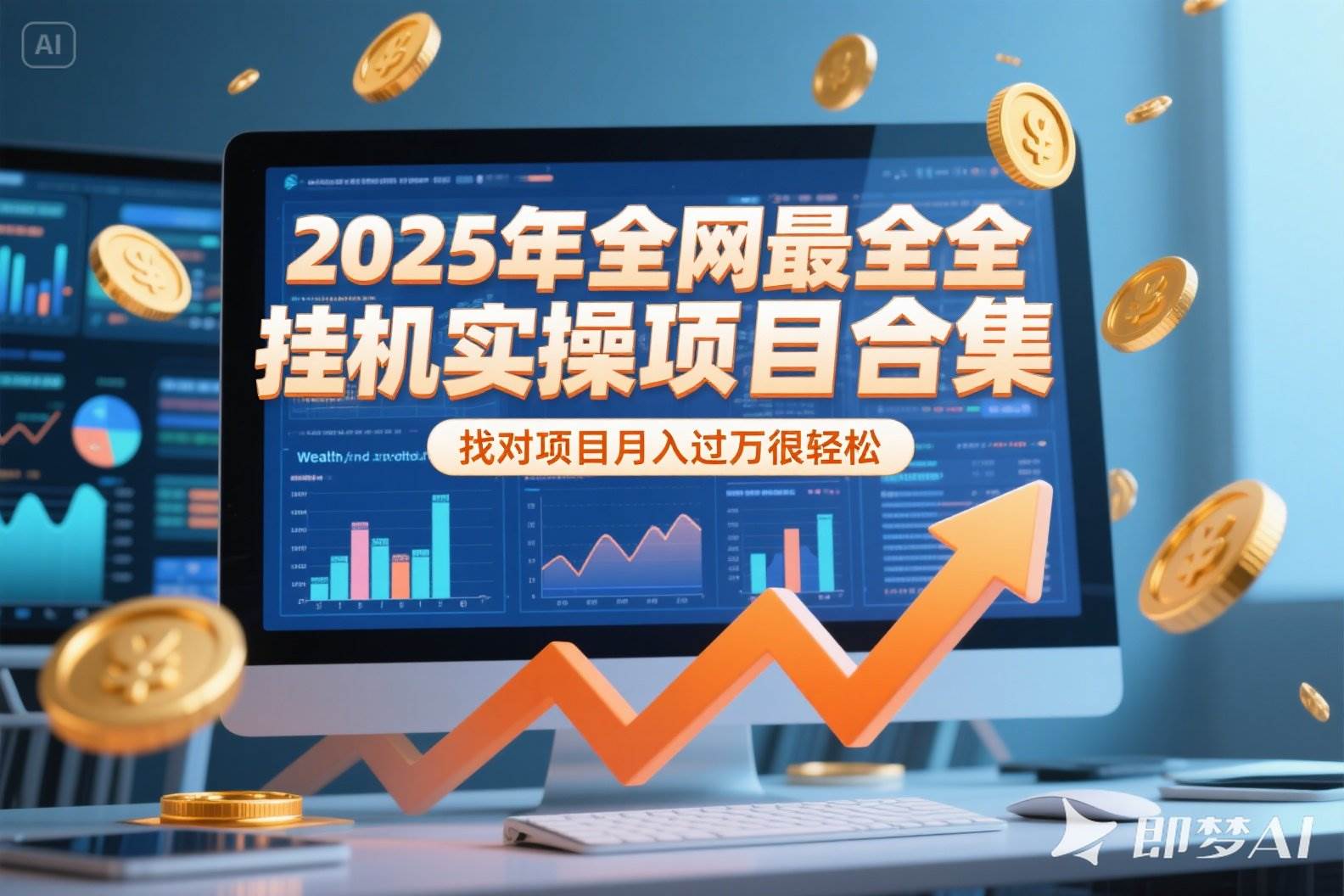 （15303期）2025年挂机实操项目实操演练，挂机类型，AI直播类型，轻资产创业类型…-大叔网创联盟