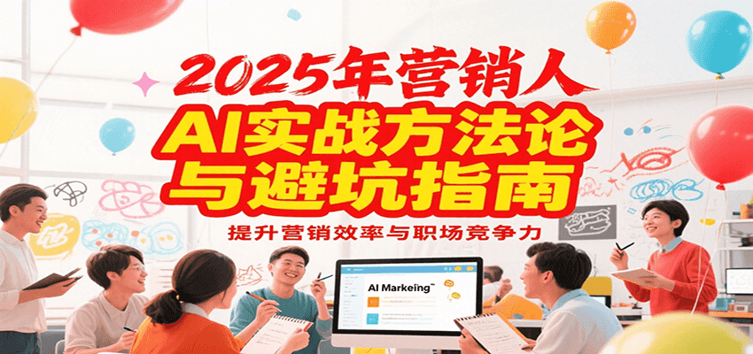 2025年营销实战方法论与避坑指南，利用AI提升营销效率与职场竞争力-大叔网创联盟