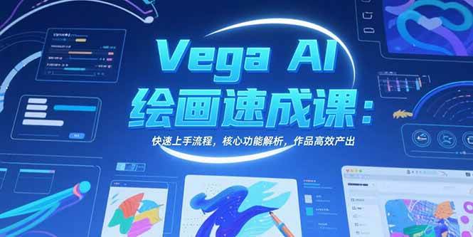 （15470期）Vega AI绘画速成课：快速上手流程，核心功能解析，作品高效产出-大叔网创联盟