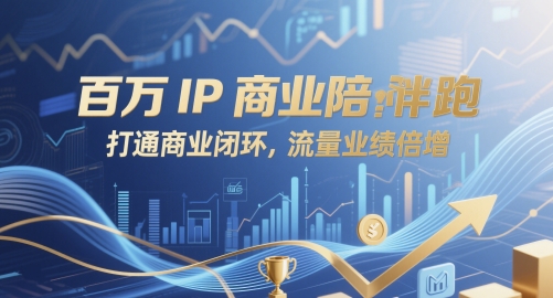 百万IP商业陪跑，打通商业闭环，流量业绩倍增-大叔网创联盟