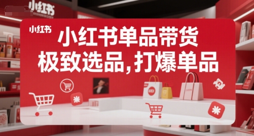小红书单品带货，极致选品，打爆单品（更新）-大叔网创联盟
